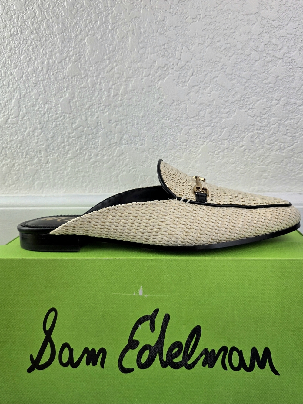 Sam Edelman Linnie, Linen Rafia Mules Size 10 - Picture 4 of 16